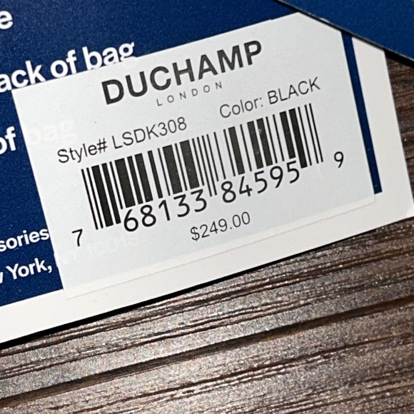 Duchamp Expandables Black Duffle Travel Weekender Bag NWT - Picture 8 of 10